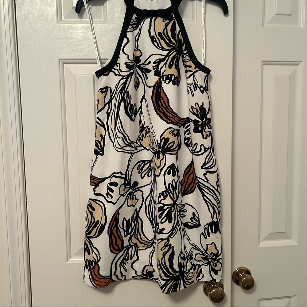 Lilly Pulitzer Kallie Halter Romper Dress Resort White Jet Set Jungle Size 00